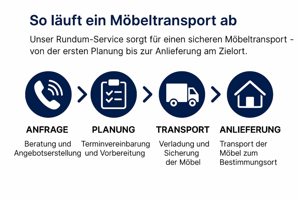 Möbeltransport Prozess